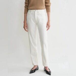 Toteme White Straight Leg Women's Jeans
